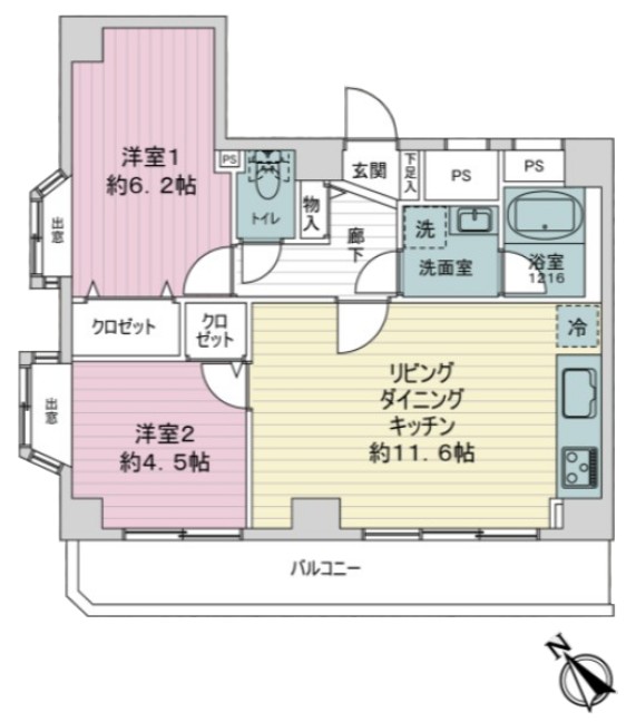 ライオンズマンション板橋第3　3階　間取図